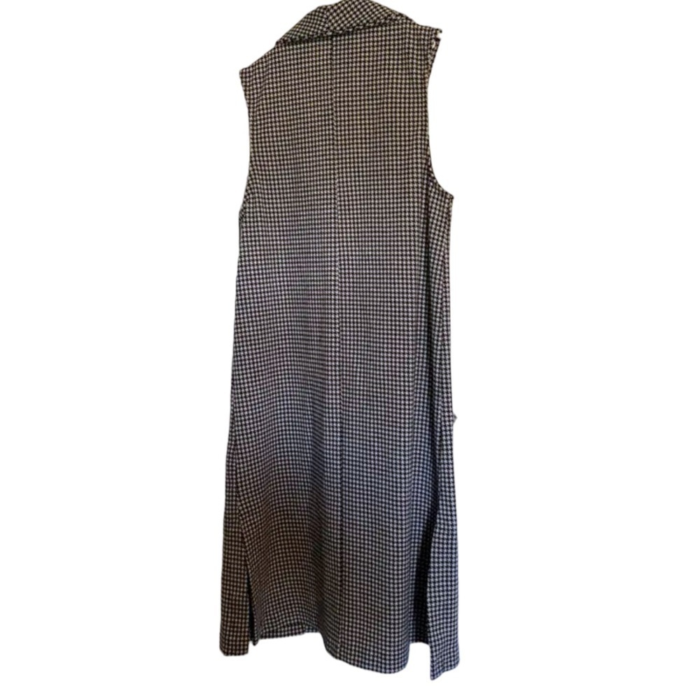 New gingham boho sleeveless maxi vest​​​ - Picture 2 of 2